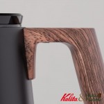 【日本】Kalita不鏽鋼 彈蓋 細口手沖壺 木紋把（800ml）